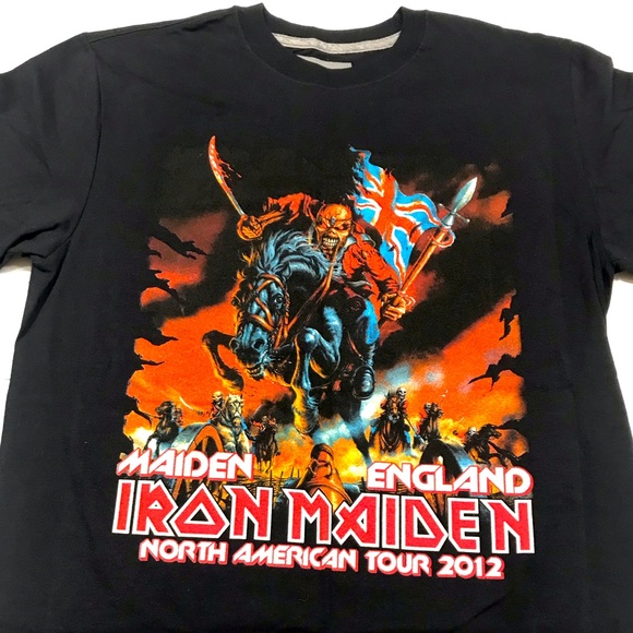 Bravado Other - 🎸 ‘12 Iron Maiden UNWORN American Double Side Hell Skull Rider Wild Tour Tee